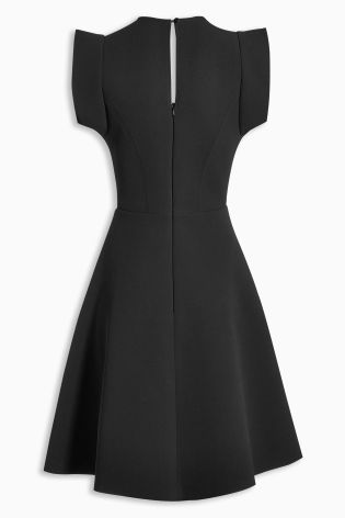 Black Frill Sleeve Dress